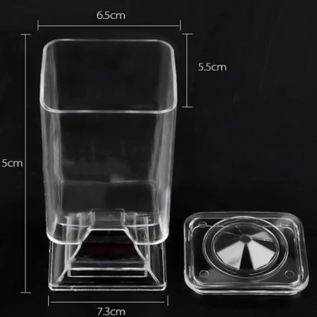 Bomuldspads Krukke Kosmetik Opbevaringsboks Til Vatpind Holder Akryl Makeup Organizer Læbestift Smykker Puff Opbevaring Makeup Boks