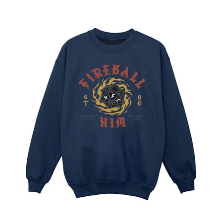 Netflix Girls Stranger Things Fireball Dice 86 Sweatshirt 7-8 år