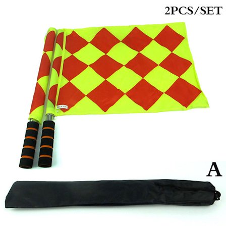2 stk/sett World Soccer Referee Flag Fair Play Sport Match Footba