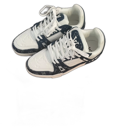 Louis Vuitton sneakers i vitt och blått