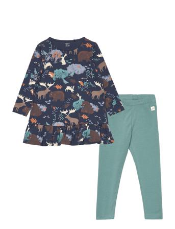 Set Tunic Leggings Forest Anim Sets Sets With Long-sleeved T-shirt Multi/mønstret Lindex