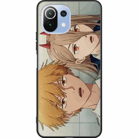 Xiaomi Mi 11 Lite Svart Skal Chainsaw Man