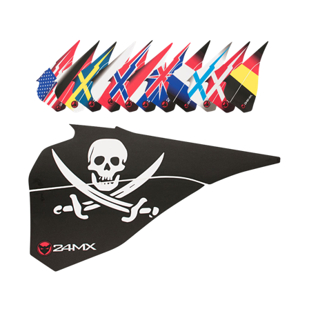 Sticker Luchtfilterbehuizing 24MX Vlag