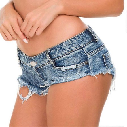 Jeansshorts Låg Midja Högkvalitativa Sexiga Låg Midja Casual Hotpants
