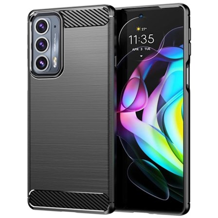 Carbon Flex Etui Motorola Edge 20 - Svart