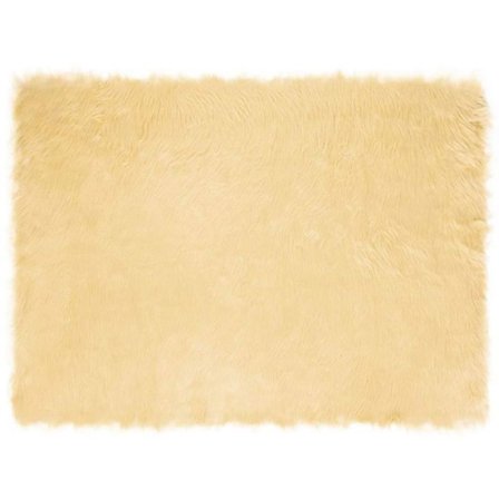 Matta - mattunderlägg Vidaxl Matta i faux Tafalla Crème 160 x 230 cm Polyester