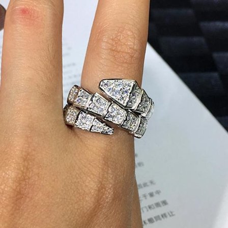 Klassisk mote full Cubic Zirconia diamantstein bred eller smal slangeform halskjede anheng halskjede kvinner luksus designer gullbelagt smykker