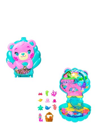 Polly Pocket Polly Pocket Only Glitter Island Compact - Pink - ONE SIZE