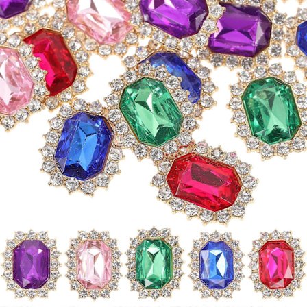 20 stk. Skolisseklips Dekorasjoner Sko Charms Skolisse Rhinestones Charms