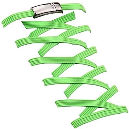 Elastiske skosnøre uden snørebånd, med magnetisk skosnørelås - one size passer alle børn og voksne grøn CDQ
