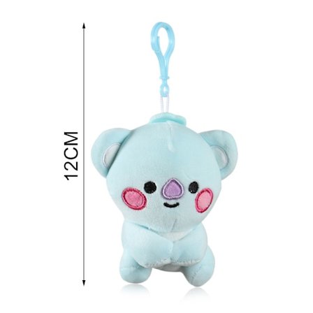 12CM BTS plys bamse legetøj BT21 nøglering taske vedhæng
