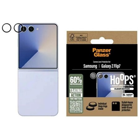 PanzerGlass Hoops karkaistu lasi linssin suojus Samsung Galaxy Z Flip7 -puhelimelle