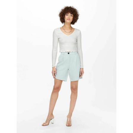 Only Oda V-Neck Top Hvid, Dame