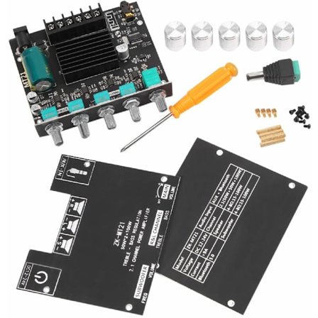 -MT21 Bluetooth 5.0 Subwoofer Förstärkare Kort 2.1 Kanal 50WX2+100W Stereo Audio Bas Förstärkare Kort AMP AUX