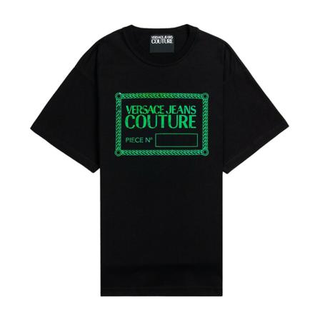 Versace Jeans Couture, T-Shirts Zwart, Heren, Maat:M