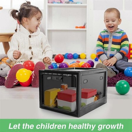 Medicinsk Låseboks, Mobiltelefon Låseboks Låsbar Opbevaringsboks, Køleskab Mad Låseboks Tablet Opbevaring