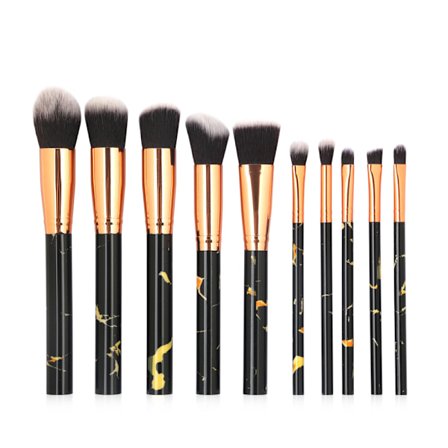 Hög Kvalitets Sminkborst-set 10st Borstar (Patie-Minerals)