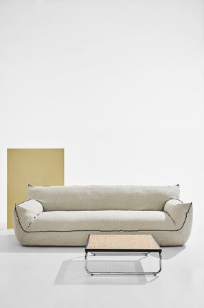 Pastill - Gia sofa i lin, 3,5-seter - Beige - 4-seters sofaer - Fra Homeroom