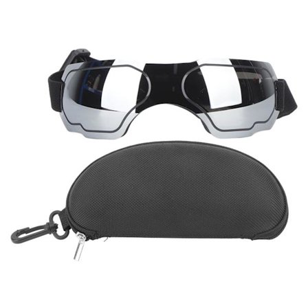 Hundglasögon Vindtät UV-skydd Hundsolglasögon för Medium Large Dog Outdoor Walking Silver