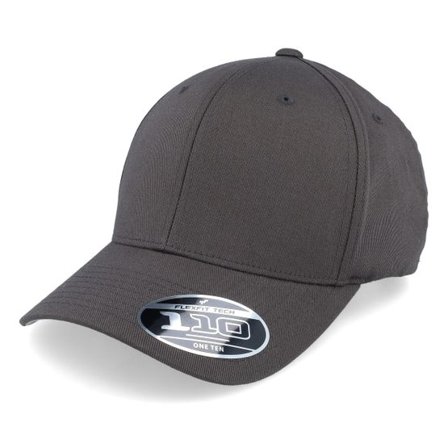 Flexfit - Grå adjustable Keps - Wooly Combed Dark Grey 110 Adjustable @ Hatstore