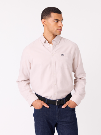 MATCH - Keith skjorte - Classic fit - Jean Paul - Str. XXXL - Herre - Skjorter - Beige - 100% bomull