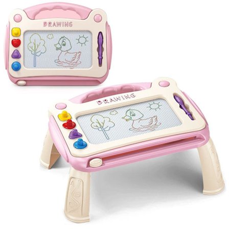 Magnetisk Tavle for Barn med Bord, 4 Stempler - Pedagogisk Lek & Intelligensutvikling_TF_TF