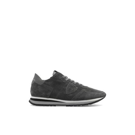 Philippe Model, Trpx sneakers Grijs, Heren, Maat:43 EU,suede,Patches