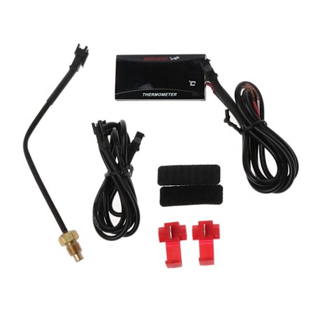 Universal Motorcykel LCD-Digital Termometer Instrument Vandtemperaturmåler Kompatibel til KOSO-Yamaha Racing Scooter-KL