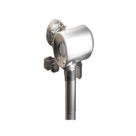 Roterende hårtørrerholder med sugekop Silver