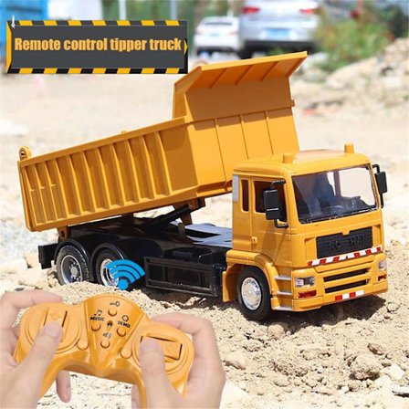 Fjernbetjening lastbiler RC dumper 1/24 8CH fjernbetjening dumper RC byggekøretøjer 2.4G RC lastbiler Drenge Legetøj Bil Boxing Day