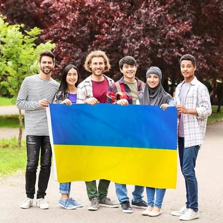 Ukrainas stora flagga Ukrainas flagga 90 * 150cm 1pcs