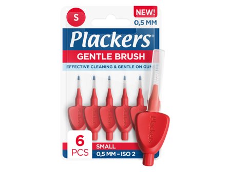 Plackers Gentle Brush Mellomromsbørste S, 0,5 mm, 6 stk.