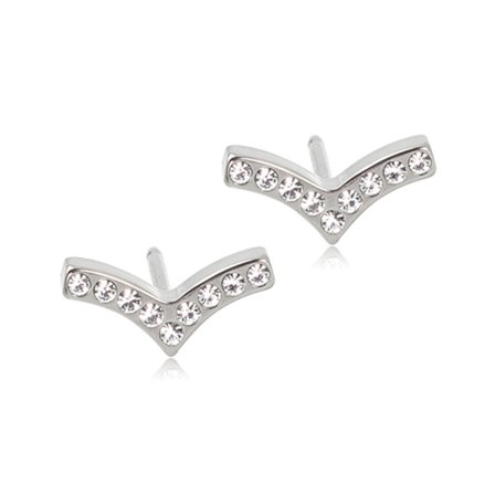 Blomdahl Örhängen NT BRILLIANCE WING 8 MM, CRYSTAL