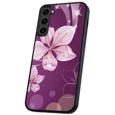 Samsung Galaxy S23 - Cover/Mobilcover Hvid Blomst