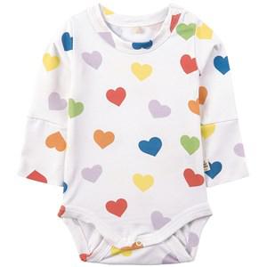 A Happy Brand White Pride Hearts Baby Body 74/80 cm - All in ones - 74/80 cm - White - Junge