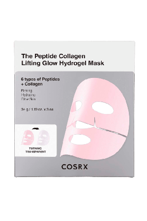 COSRX The Peptide Collagen Lifting Glow Hydrogel Mask Ansiktsmask & peeling Unisex 3pcs