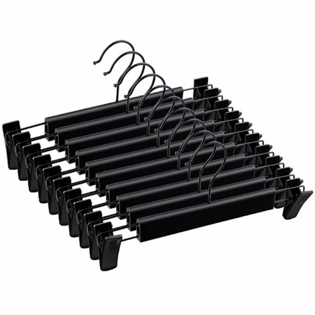 10-pakning buksehenger - sklisikker design for skjørt, bukser, jeans