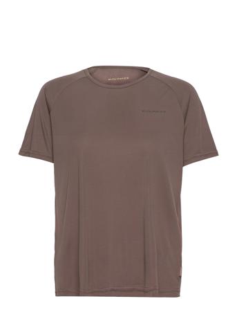 Kasae W Loose Fit Tee T-shirt Top Brun Endurance