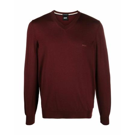 Hugo Boss V-neck Strik Rød, Herre Strik, Størrelse: 2XL