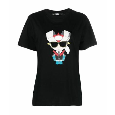 Karl Lagerfeld T-Shirts svart, Dam, Dam, Storlek: S