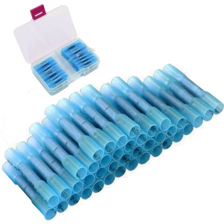 40 stk. (16-14 AWG) Metall Krympeslange Koblingssett Krympestrømper Vanntett Vanntette Elektriske Terminaler