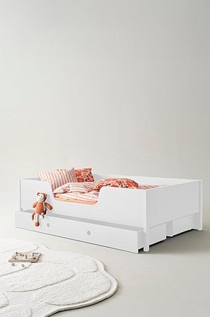 Jotex - Łóżko Dziecięce Ze Schowkiem, 120x200 Cm Biały - CAMPO - Kup Łóżka dla dzieci i łóżeczka dla niemowląt firmy Jotex