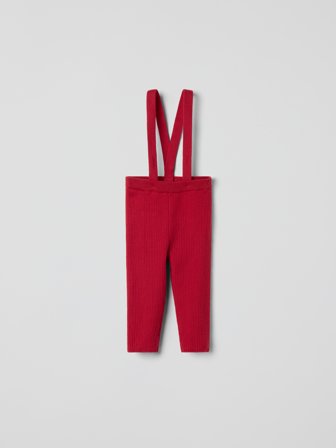 Polarn O. Pyret - Knitted dungarees - 68 - Childrenswear - red