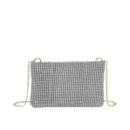 Kimalteleva kirjekuorilaukku naisille, ketjuolkalaukku, crossbody-laukku