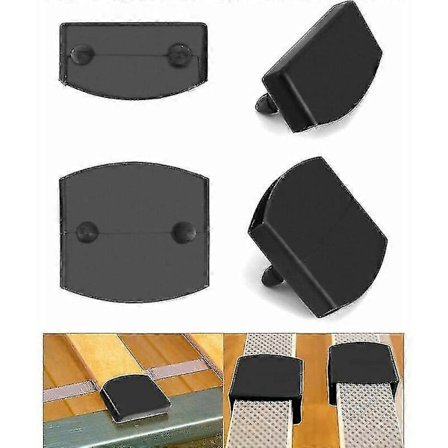 36 st Slattlockar för Sängbotten, 24 st Slattändlockar och 12 st Mittstöd, Ersättningslock i Plast