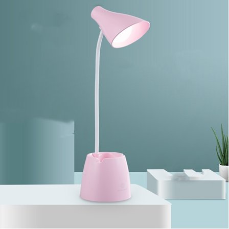 1 pakke skrivebordslampe LED, skrivebordslamper med 3 lysmoduser, skrivebordslampe 360 ° Fl