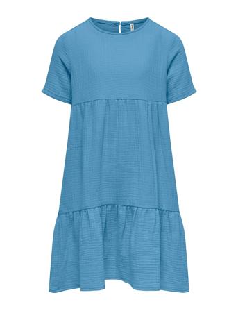 Kogthyra S/S Layered Dress Wvn Blue Kids Only