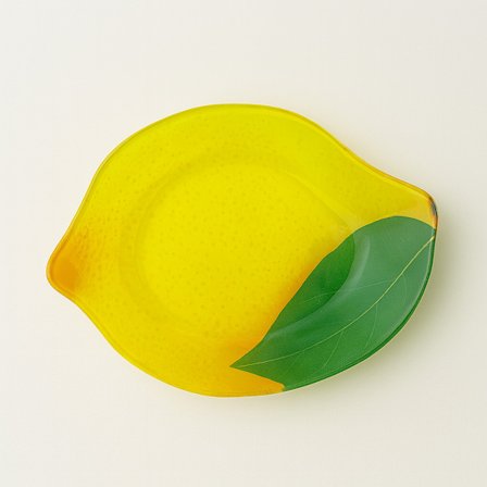 ARIA FRESH Dekorativt citronfat i glas 19,2x23x2,5 cm