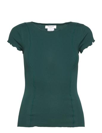 Organic T-Shirt T-shirts & Tops Short-sleeved Grønn Rosemunde*Betinget Tilbud