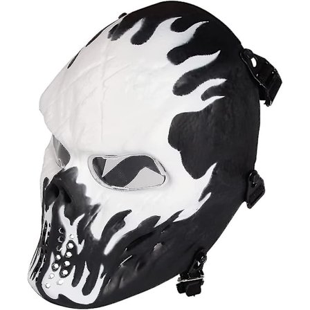 Full Face Skull Tactical Mask Øyebeskyttelse For Halloween Cs Overlevelsesspill Skyting Cosplay Film Skummel Maske